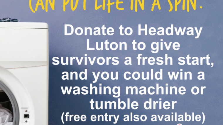 Enter our prize draw to win a washing machine or tumble drier from Joe Graham and Son. A brain injury can put life in a spin. Donate to Headway Luton to give brain injury survivors a fresh start and you could win a new laundry appliance. Free entry routes also available. Go to crowdfunder.co.uk/p/headway-luton or follow the link in our profile.